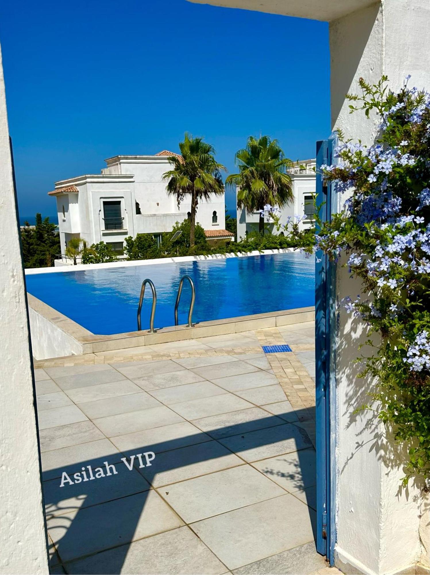 Asilah Vip - Haut Standing - Vue Mer - Piscines - Plage A 5 Minute - Garage Privee - Acces Pmr 外观 照片