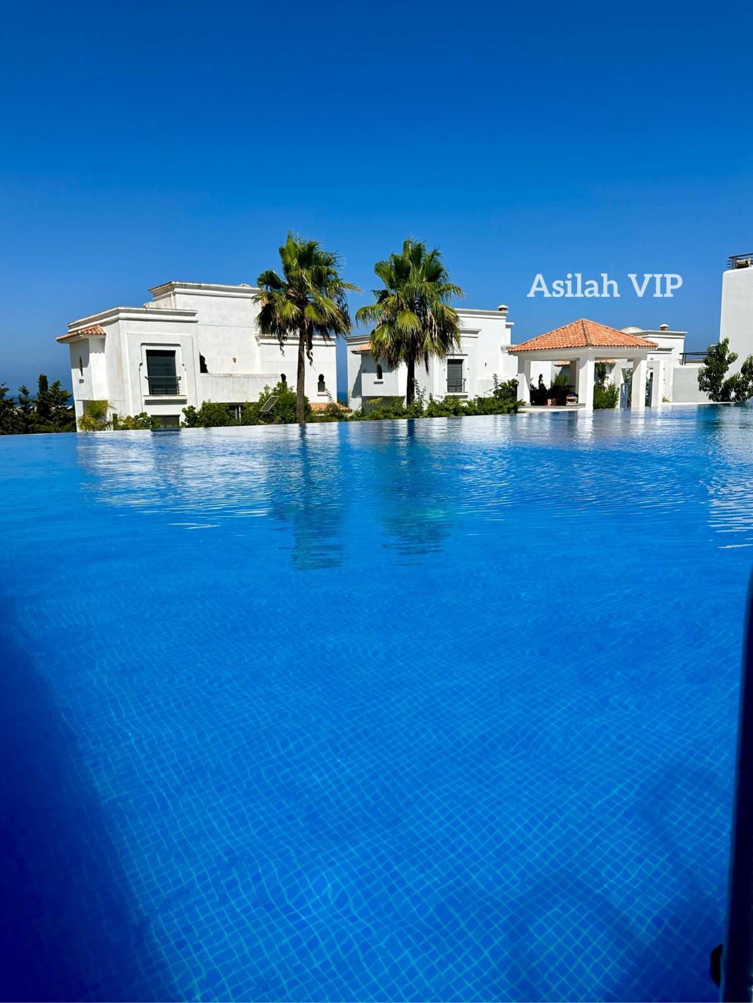 Asilah Vip - Haut Standing - Vue Mer - Piscines - Plage A 5 Minute - Garage Privee - Acces Pmr 外观 照片